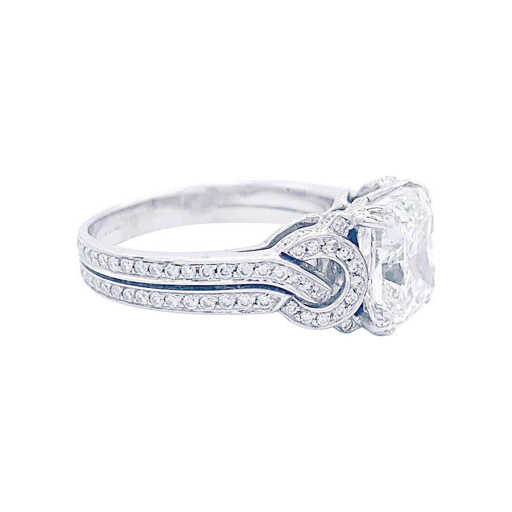 Bague Solitaire MAUBOUSSIN "Subtil Message" en or blanc et diamant - Castafiore