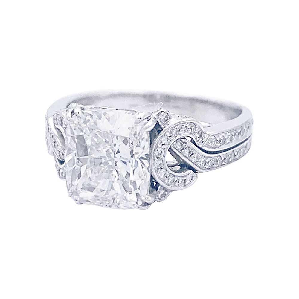 Bague Solitaire MAUBOUSSIN "Subtil Message" en or blanc et diamant - Castafiore