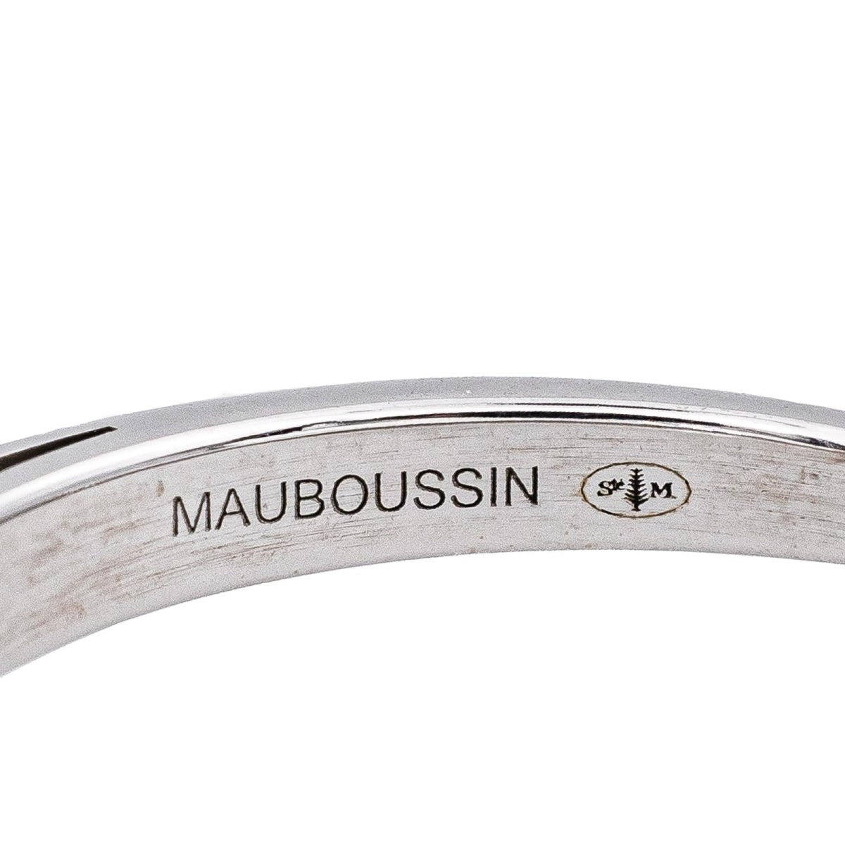 Bague Solitaire MAUBOUSSIN "Tu es le sel de ma vie" en or blanc et diamants - Castafiore