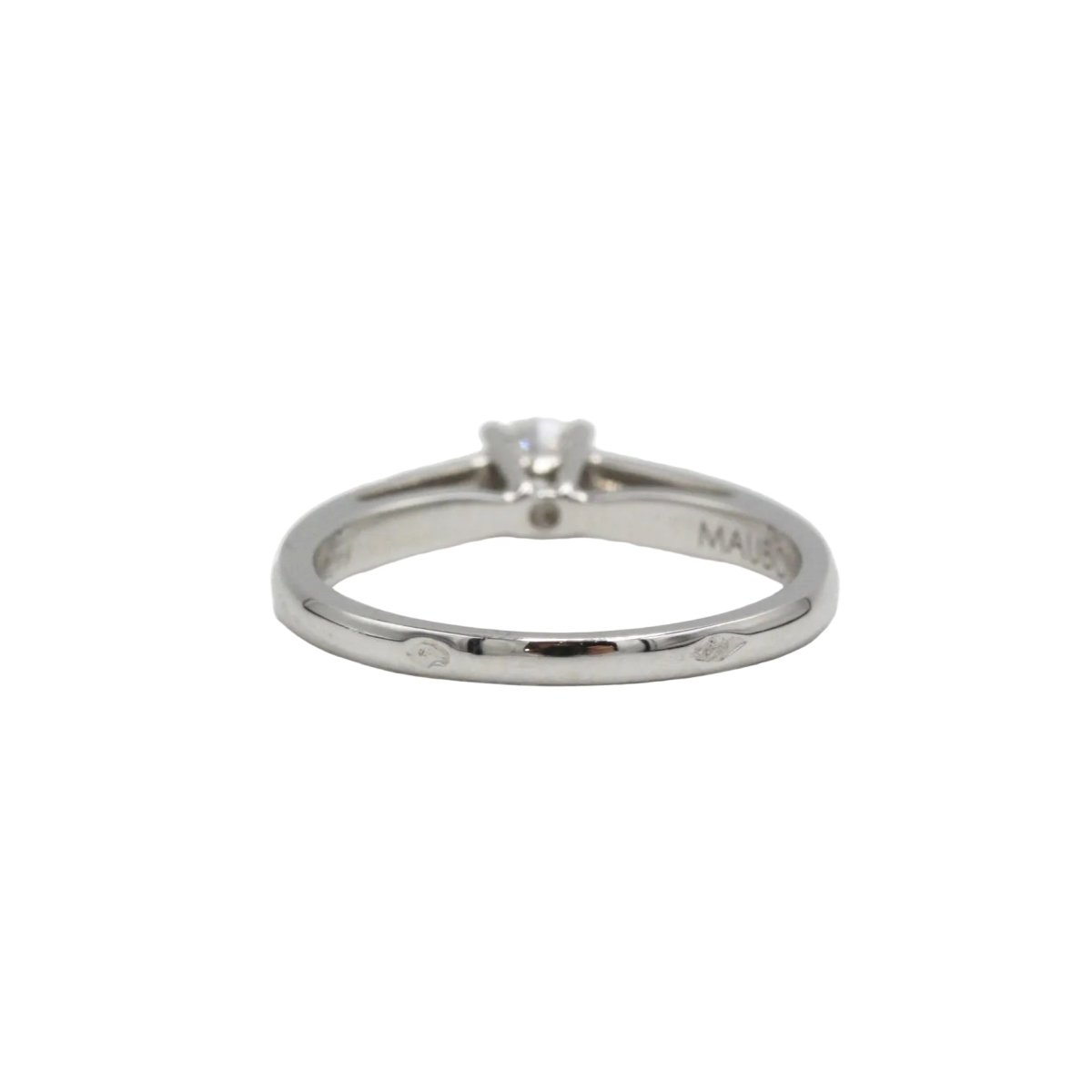Bague Solitaire MAUBOUSSIN "Tu es l'étoile de ma vie" en or blanc et diamant - Castafiore