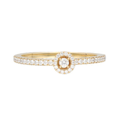 Bague Solitaire MESSIKA "Joy" en or jaune et diamants - Castafiore