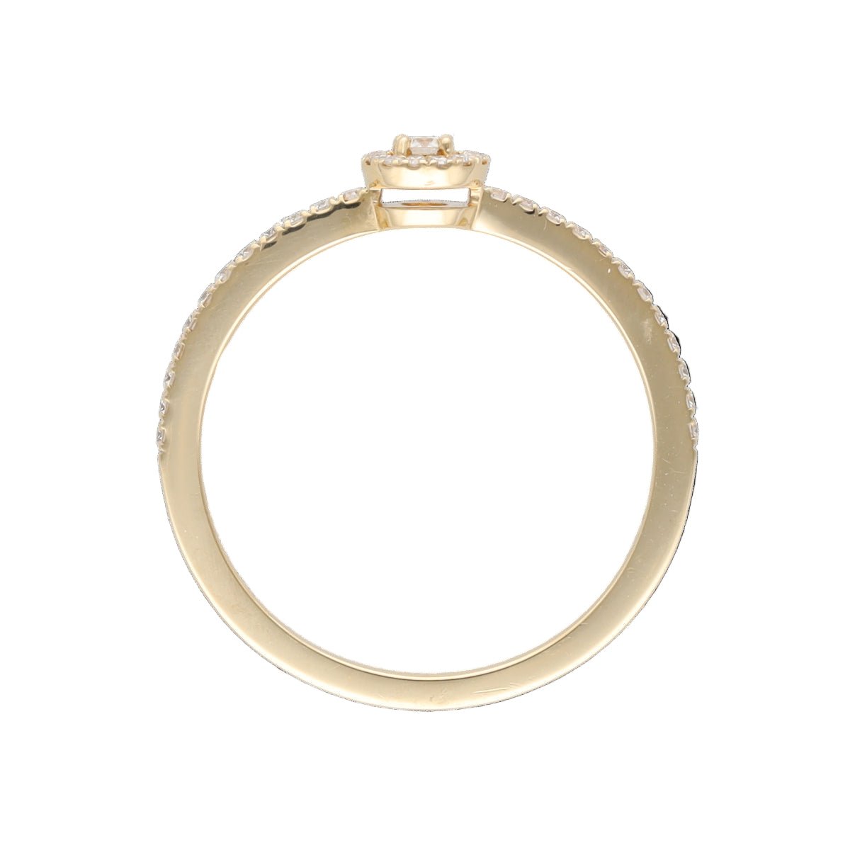 Bague Solitaire MESSIKA "Joy" en or jaune et diamants - Castafiore