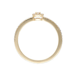 Bague Solitaire MESSIKA "Joy" en or jaune et diamants - Castafiore