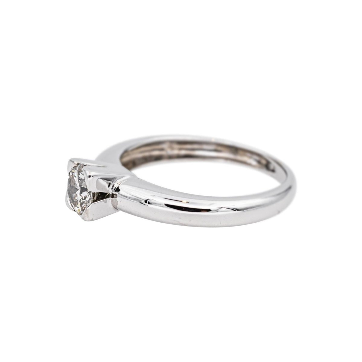 Bague Solitaire Or blanc Diamant - Castafiore