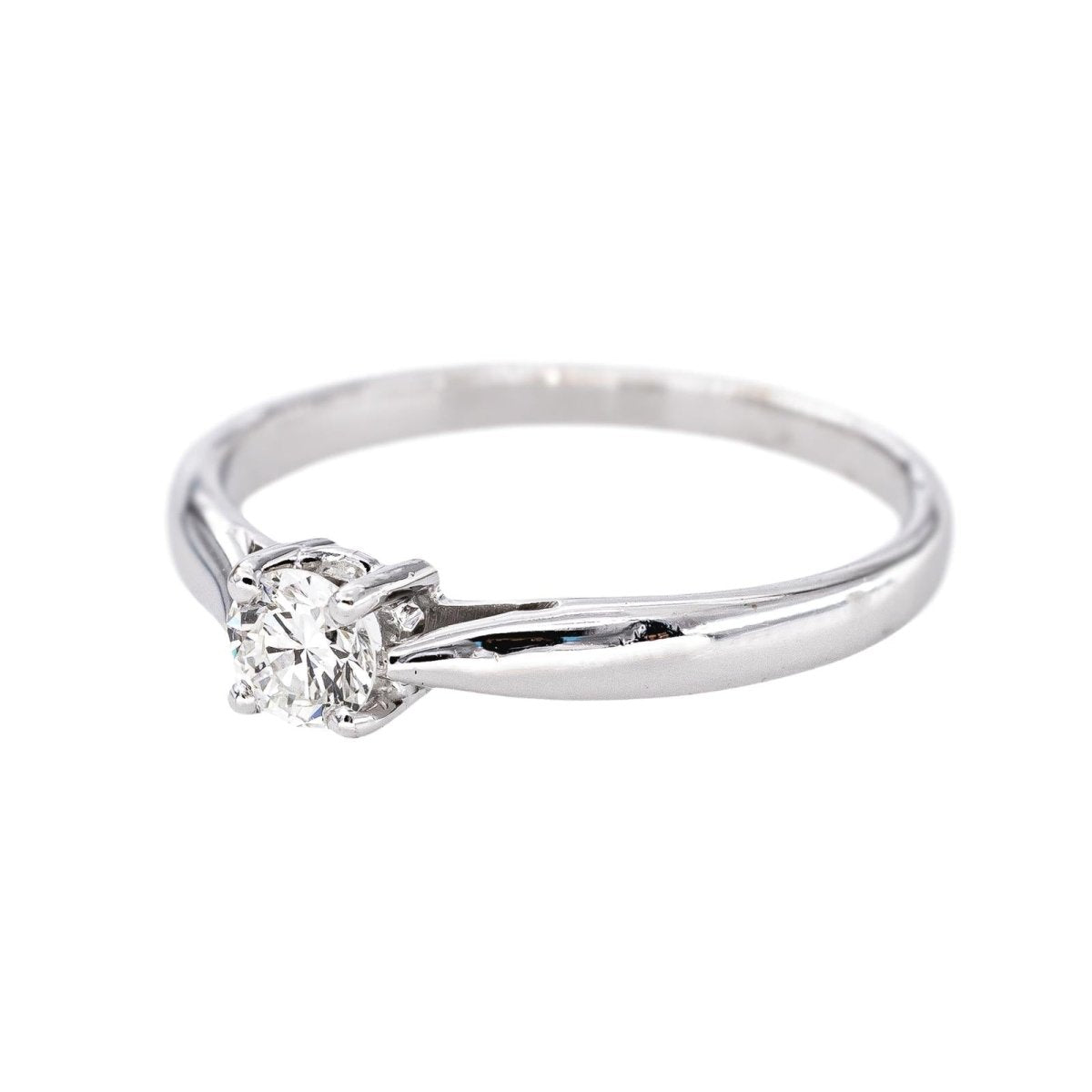 Bague Solitaire Or blanc Diamant - Castafiore