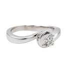 Bague Solitaire Or blanc Diamant - Castafiore