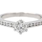 Bague Solitaire Or blanc Diamant - Castafiore