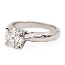 Bague Solitaire Or blanc Diamant - Castafiore