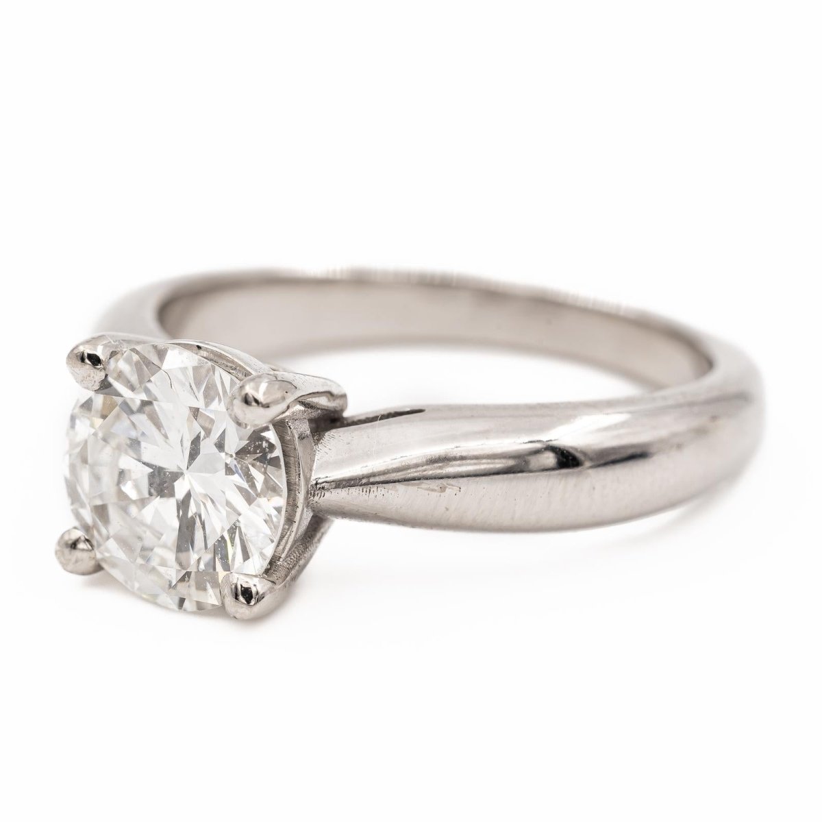 Bague Solitaire Or blanc Diamant - Castafiore