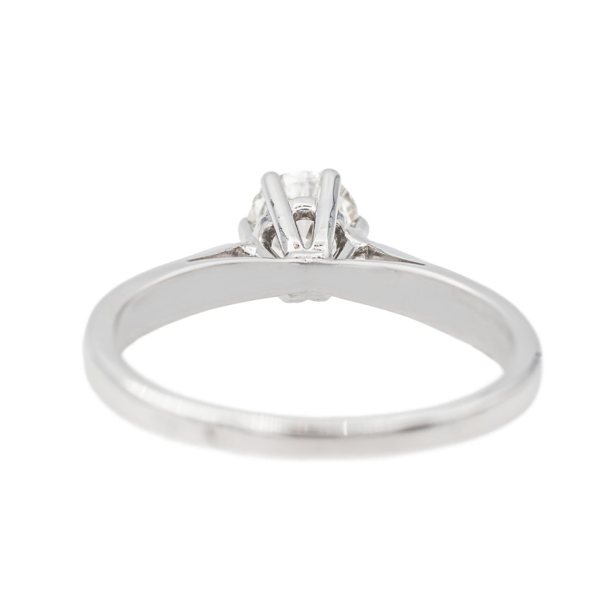 Bague Solitaire Or blanc Diamant - Castafiore