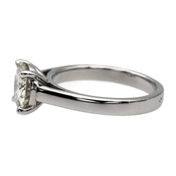 Bague Solitaire Or blanc Diamant - Castafiore