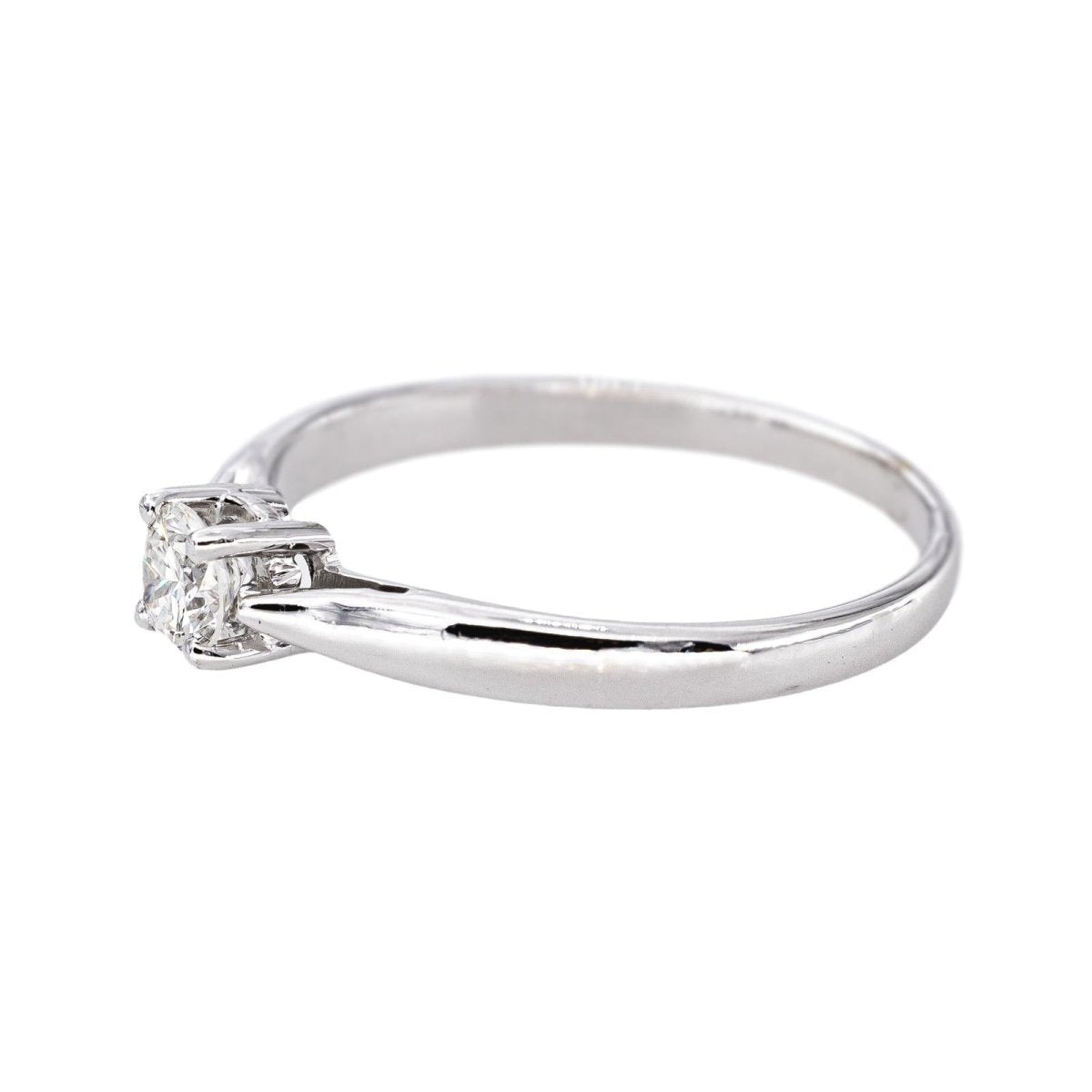 Bague Solitaire Or blanc Diamant - Castafiore
