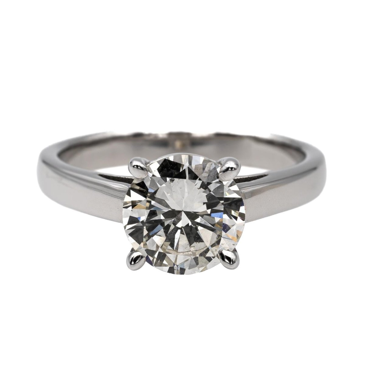 Bague Solitaire Or blanc Diamant - Castafiore
