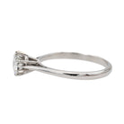 Bague Solitaire Or blanc Diamant - Castafiore