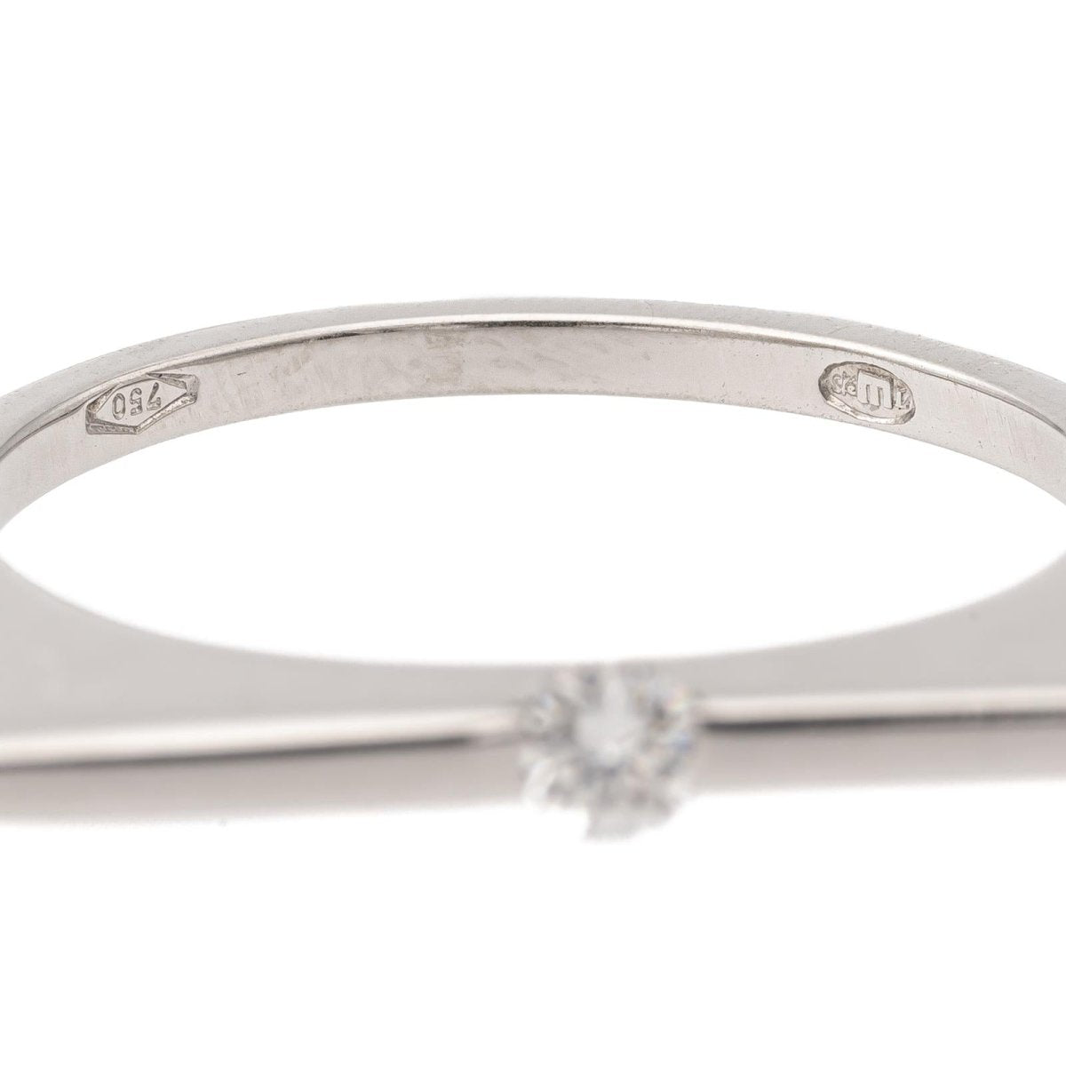 Bague Solitaire Or blanc Diamant - Castafiore
