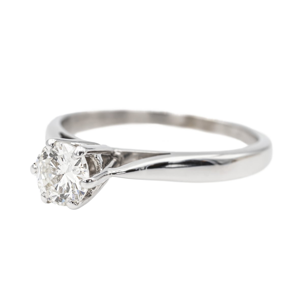 Bague Solitaire Or blanc Diamant - Castafiore