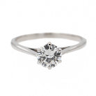 Bague Solitaire Or blanc Diamant - Castafiore