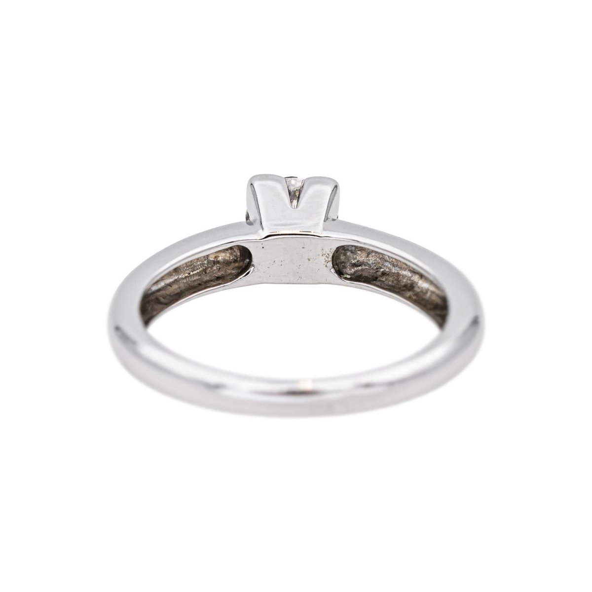 Bague Solitaire Or blanc Diamant - Castafiore