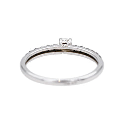 Bague Solitaire Or blanc Diamant - Castafiore