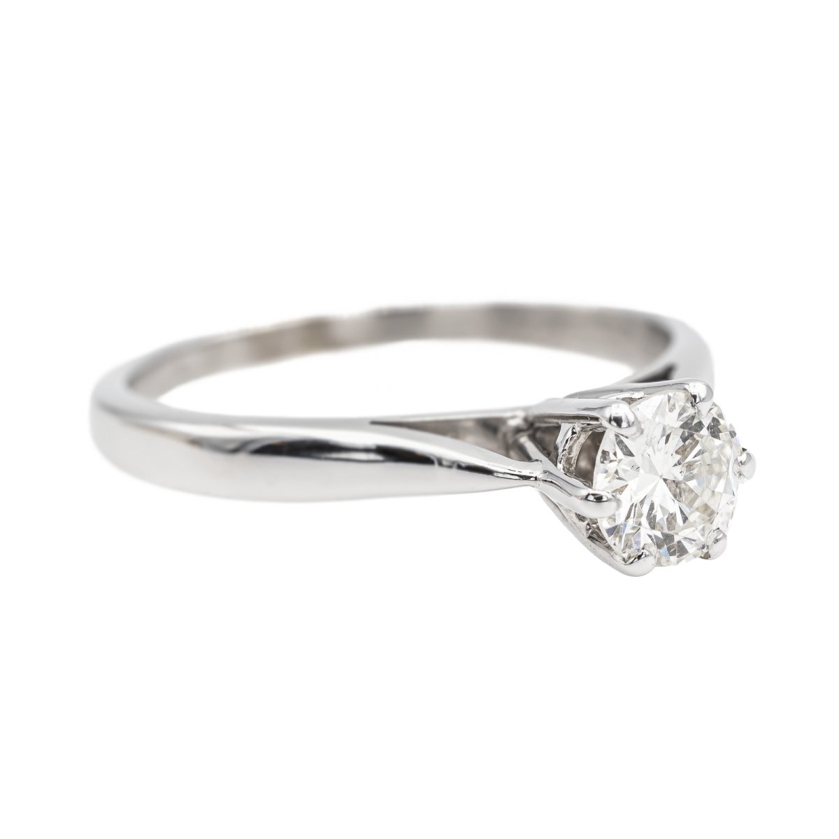 Bague Solitaire Or blanc Diamant - Castafiore