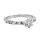 Bague Solitaire Or blanc Diamant - Castafiore