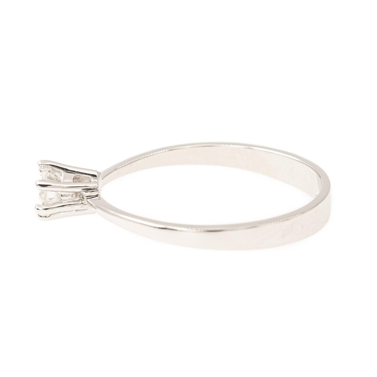 Bague Solitaire Or blanc Diamant - Castafiore