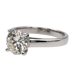 Bague Solitaire Or blanc Diamant - Castafiore