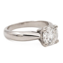 Bague Solitaire Or blanc Diamant - Castafiore