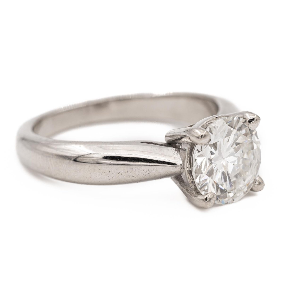 Bague Solitaire Or blanc Diamant - Castafiore