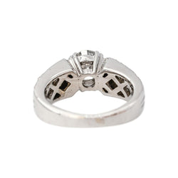 Bague Solitaire Or blanc Diamant - Castafiore