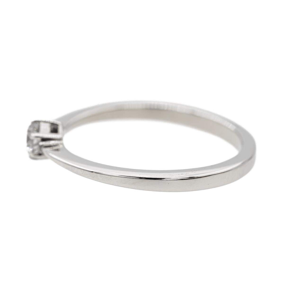 Bague Solitaire Or blanc Diamant - Castafiore