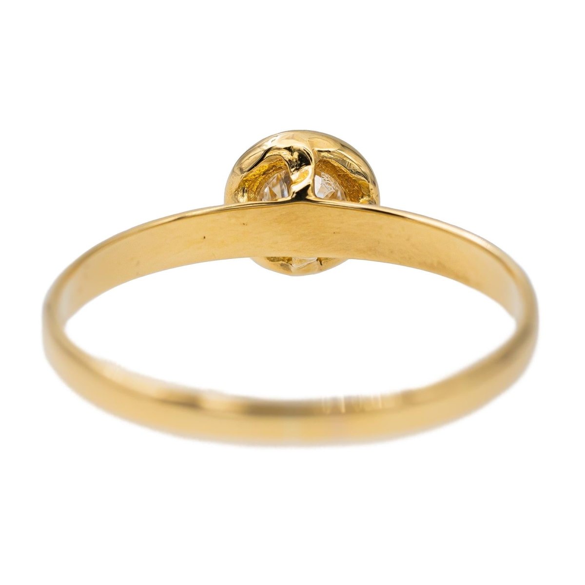 Bague Solitaire Or jaune Diamant - Castafiore