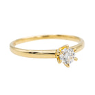 Bague Solitaire Or jaune Diamant - Castafiore