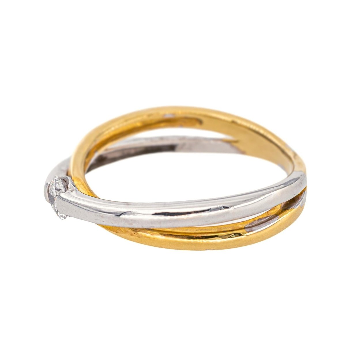 Bague Solitaire Or jaune Diamant - Castafiore