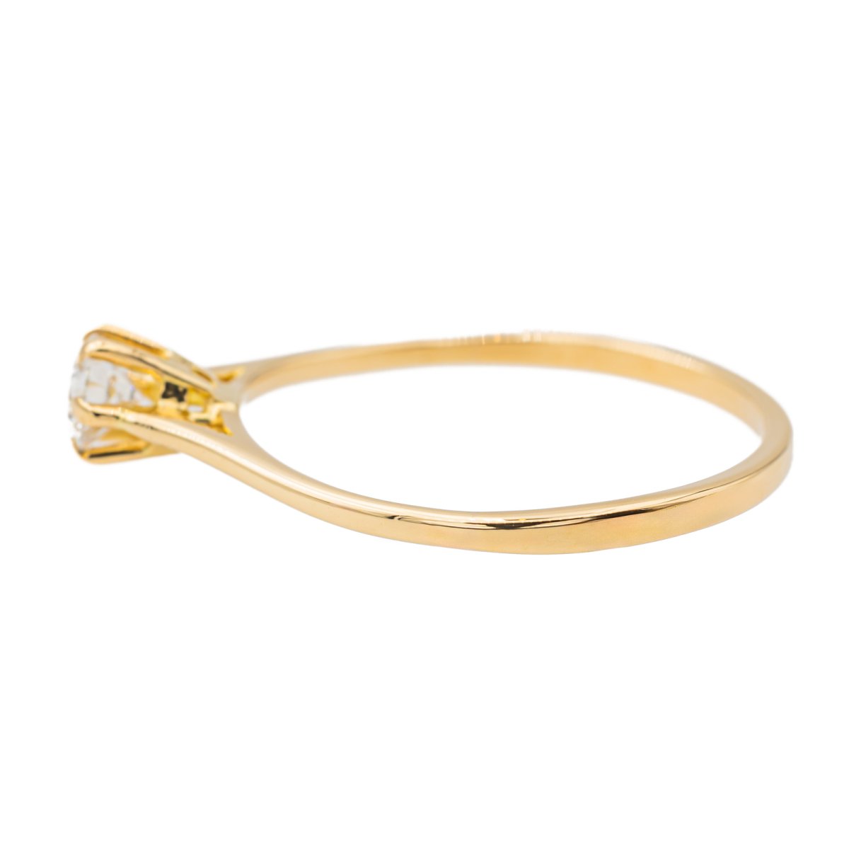 Bague Solitaire Or jaune Diamant - Castafiore