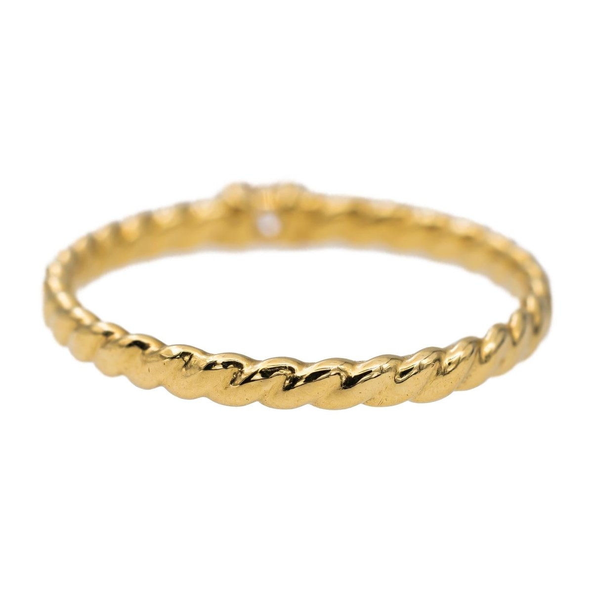 Bague Solitaire Or jaune Diamant - Castafiore