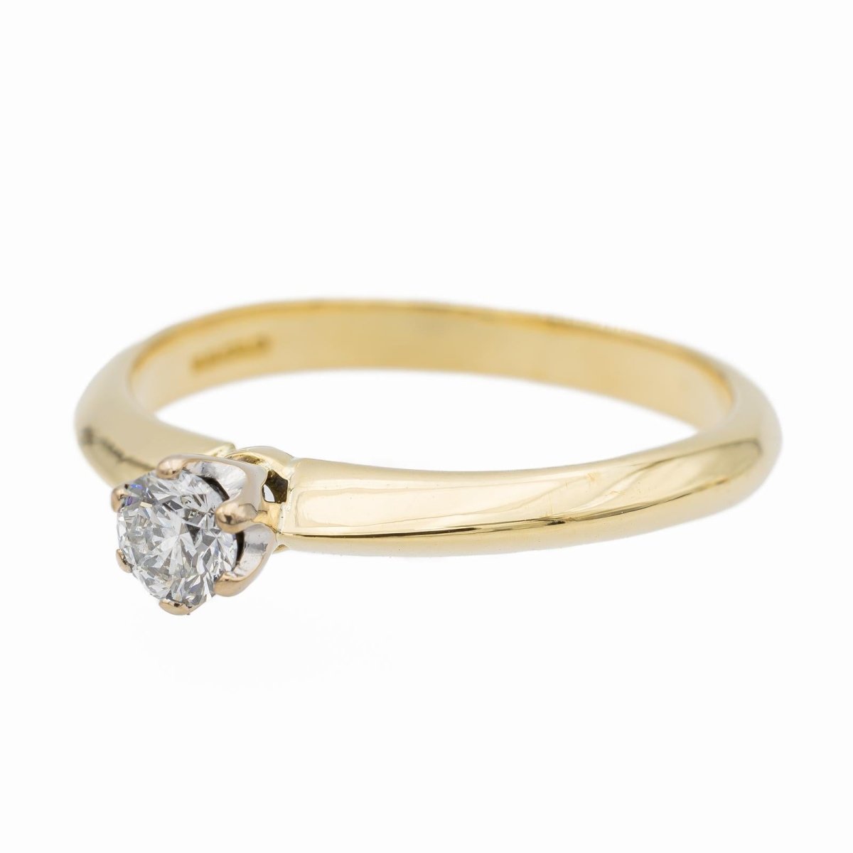 Bague Solitaire Or jaune Diamant - Castafiore