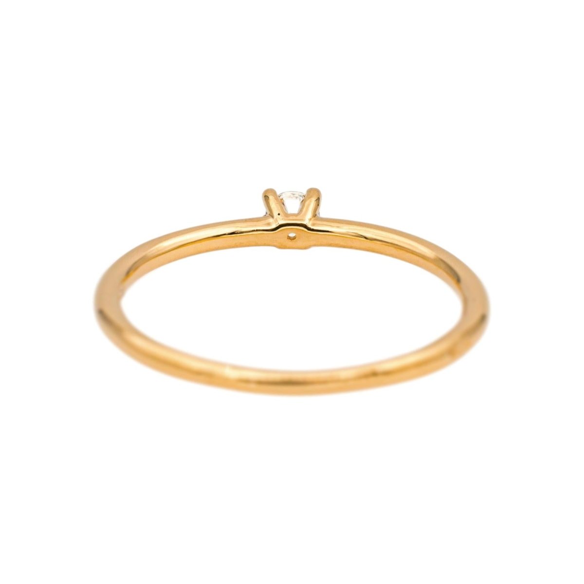 Bague Solitaire Or jaune Diamant - Castafiore