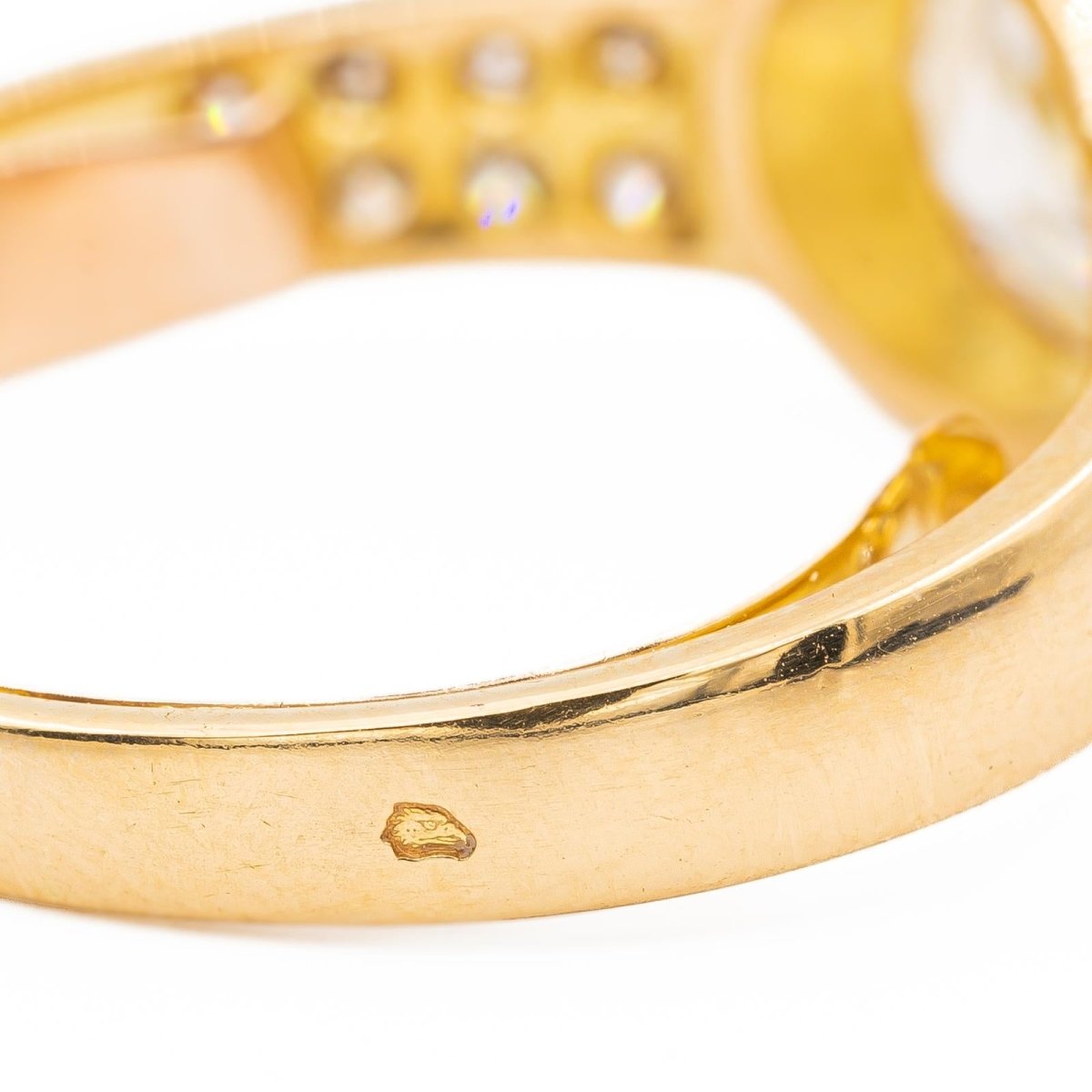 Bague Solitaire Or jaune Diamant - Castafiore