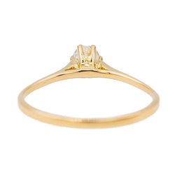 Bague Solitaire Or jaune Diamant - Castafiore