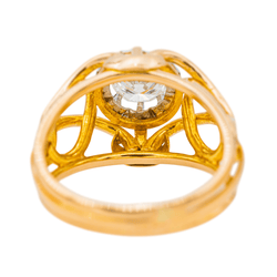 Bague Solitaire Or jaune Diamant - Castafiore