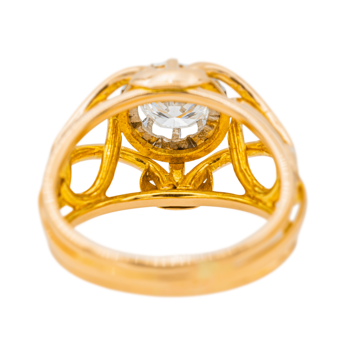 Bague Solitaire Or jaune Diamant - Castafiore