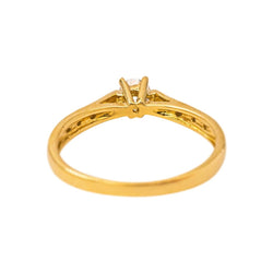 Bague Solitaire Or jaune Diamant - Castafiore