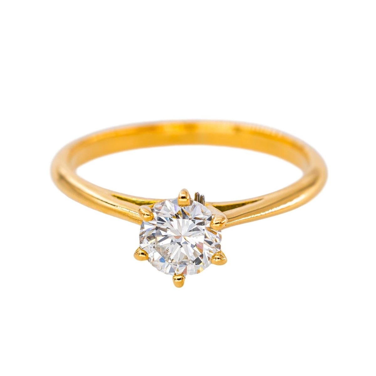 Bague Solitaire Or jaune Diamant - Castafiore