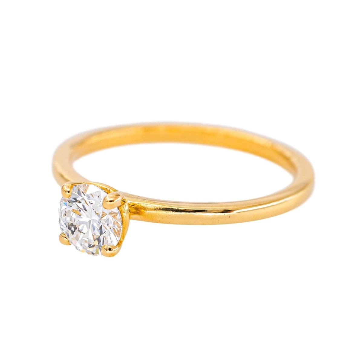 Bague Solitaire Or jaune Diamant - Castafiore