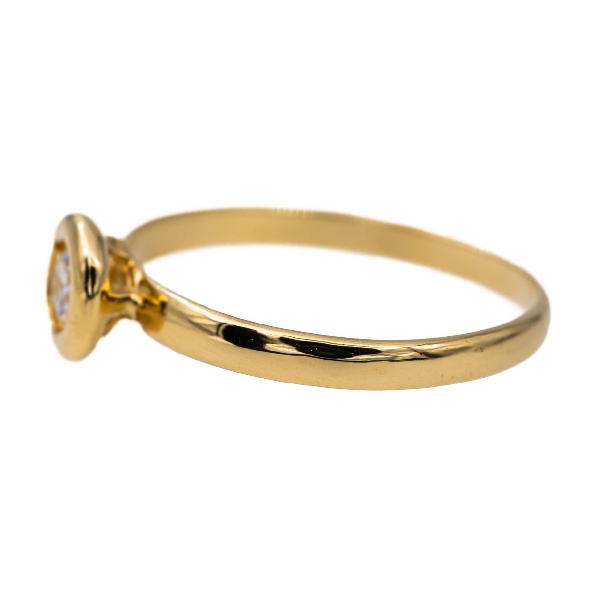 Bague Solitaire Or jaune Diamant - Castafiore