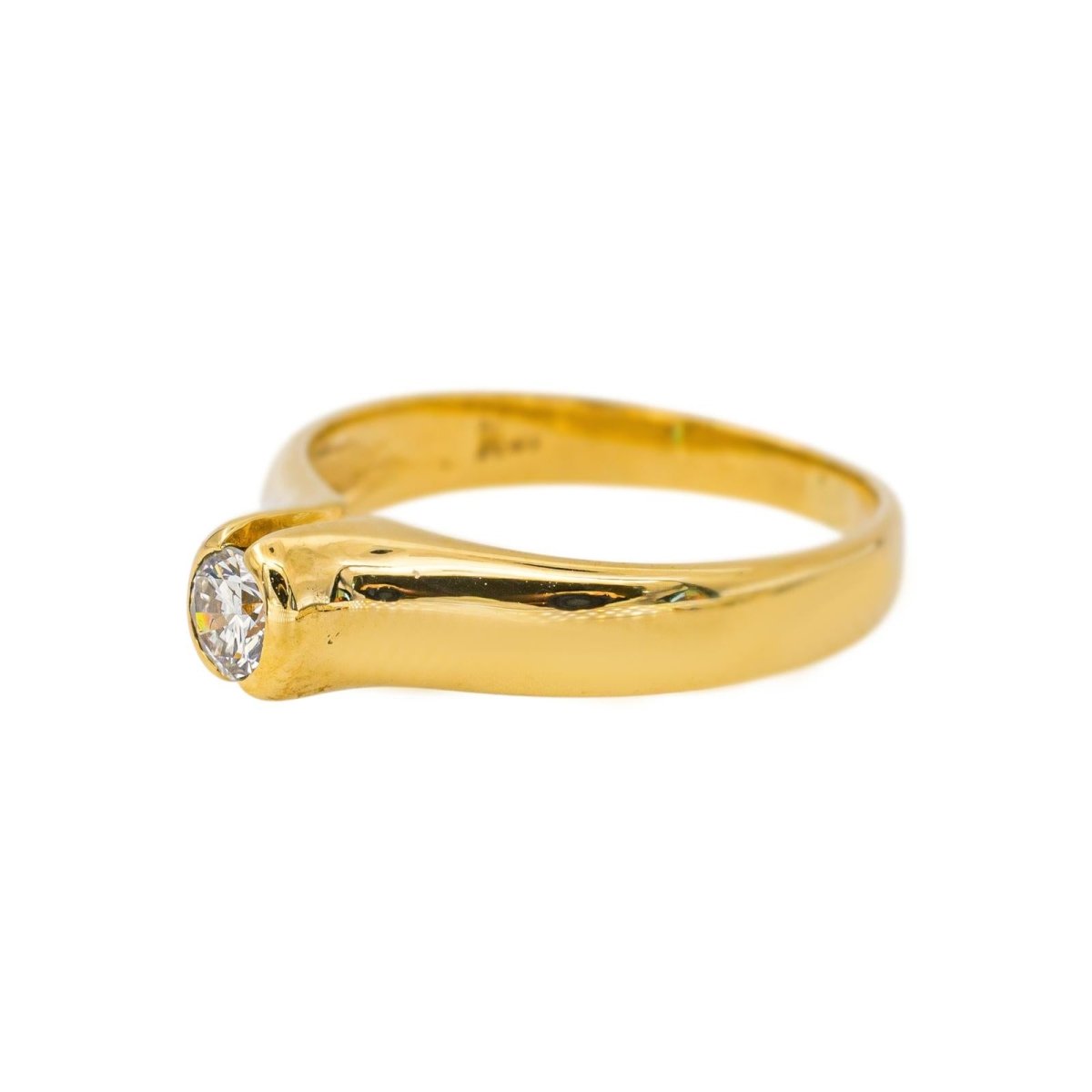 Bague Solitaire Or jaune Diamant - Castafiore