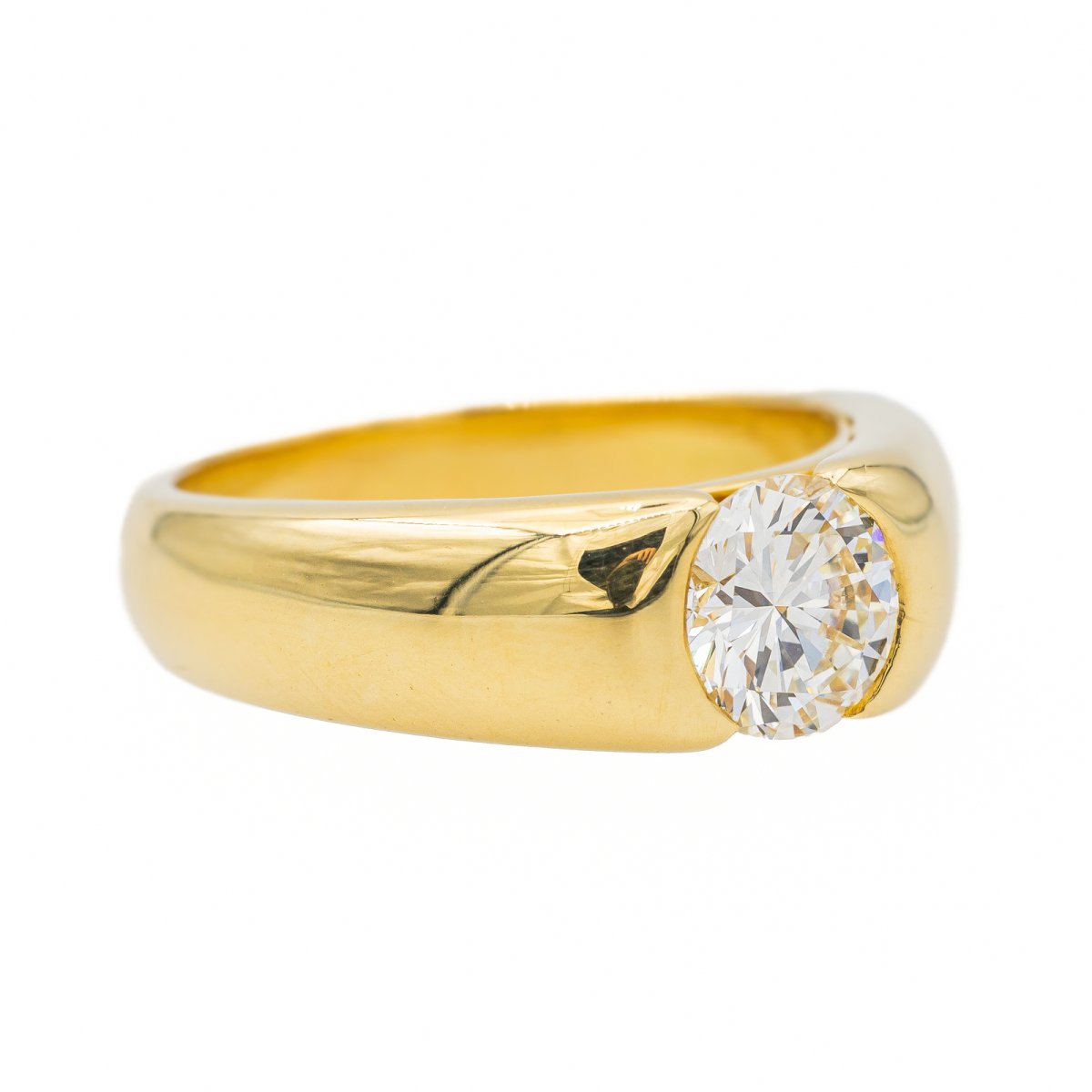 Bague Solitaire Or jaune Diamant - Castafiore