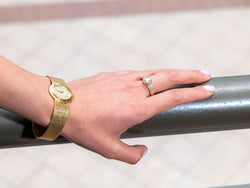 Bague Solitaire Or jaune Diamant - Castafiore