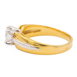 Bague Solitaire Or jaune Diamant - Castafiore